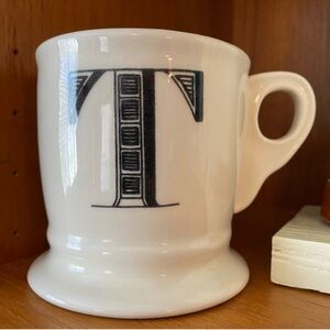 ANTHROPOLOGIE Apothecary (T) Monogram Mug